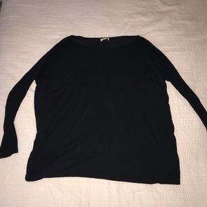 Black long sleeved Piko shirt
